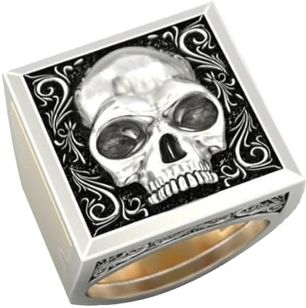 Beavorty Con Scomparto e Scatola Portaoggetti Con Fascia Intagliata Vintage Punk Per