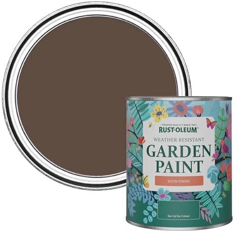 Rust-Oleum Mould Resistant Garden Paint in Satin Finish - Coffee Bean 750ml