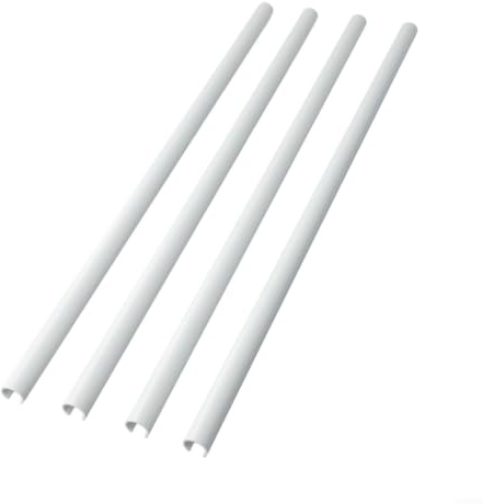 4pcs Radiator Pipe Covers Adjustable Length, No Pipe Removal Needed Conceals Heating Pipes 15mm Diameter for Concealing Pipes In Home Interiors(White-500mm)