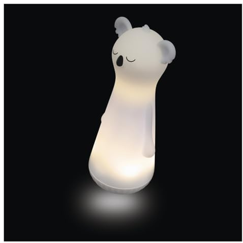 EMOS - Aufladbares Nachtlicht und Taschenlampe Koala - stoßbeständige Kinderlampe 2in1-4 Leuchtmodi, 2 Lichtquellen - 1200 mAh Li-Ion, inklusive USB-Ladekabel - hellblau