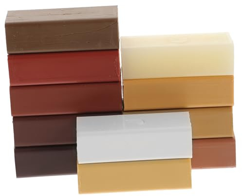 FIXOSHEE Kratzerentferner Holzböden Laminat Reparaturset 11 Farben Hartwachs Holz Wachs Füllmaterial für Möbel Vinylboden Dielen Bodenreparatur Haushalt
