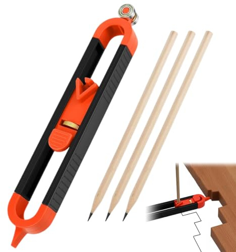 Calibro Di Contorno Preciso, Strumento di Profilo Strumento di Misura per la Lavorazione del Legno Righello Duplicatore, Regali Natale per Papà Uomo ​Marito Lui