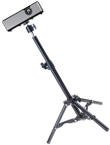Geavonyg Soporte De Trípode para Proyectores Y Cámaras con Altura Ajustable Y Trípode Aluminio con Capacidad Giratoria 360 ​​Grados