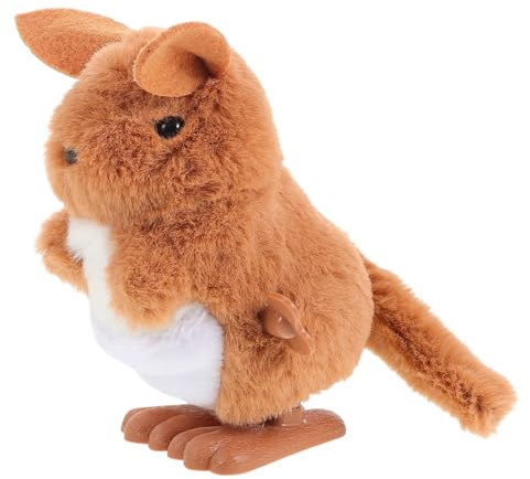 NOLITOY Wind-up Kangaroo Plush for Boy Girl Year Old Simulated Hopping Animal Encouraging Crawling and Motor Skills Development and Safe Year Gift for Boy Girl