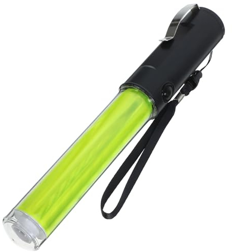 VICASKY Bâton Lumineux de Concert 26 Cm Jaune Bâton de LED Rechargeable pour Fête, Camping et Régulation de Circulation, Accessoire Lumineux D’Urgence Polyvalent