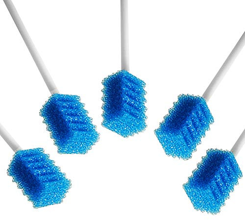 MUNKCARE Oral Care Swabs Disposable- Blue 100 Counts