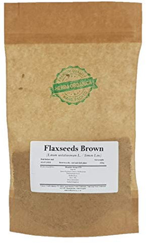 Herba Organica Graines de Lin Brun - Linum Usitatissimum L - Flaxseeds Brown (200g)