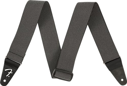 Fender WeighLess™ Sangle de guitare en tweed - Èlastique - Gris