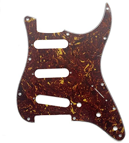 KAISH Schlagbrett für American Fender 62 Strat ST SSS, 11 Loch Vintage Pickups Gitarre Schlagbrett mit Schrauben für American Fender 62 Stratocaster Vintage Tortoise