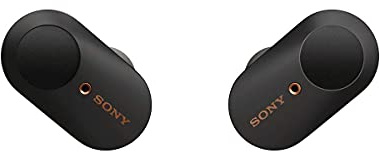 Sony WF-1000XM3 Truly Wireless Noise Cancelling Headphones with Mic, up to 32H battery life, stable Bluetooth connection, wearing detection, Black, One Size, with Alexa built-in - Black (Renewed)