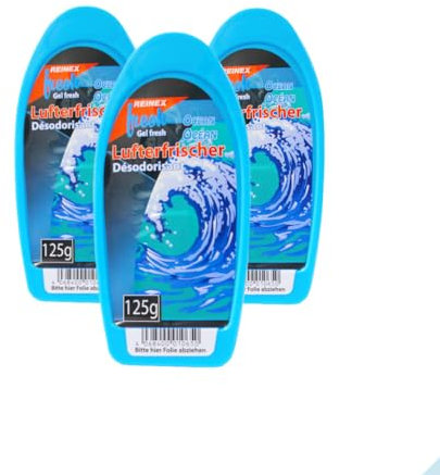 Lufterfrischer Gel von Reinex mit Ocean Duft – 3 Stück à 125 g