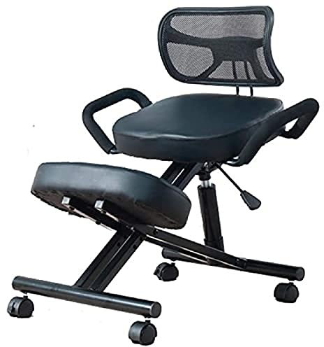 Ergonomischer Kniestuhl, bessere Körperhaltung, Schaukel-Kniehocker, für Zuhause und Büro – Verbessern Sie Ihre Körperhaltung mit einem abgewinkelten Sitz – Dicke, Bequeme geformte Schaumsto