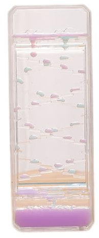 Sablier Minuterie Liquide Jouets Sensoriels, Minuteur de Mouvement Lampe à Lave Colorée, Sensory Fidget Toy Jouets Bureau pour Enfants, Adulte, Relaxation, Soulager Stress (L)