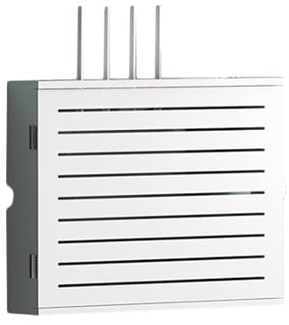 Yoeoefuo WLAN Box Router Kasten Cable Management Box Modisch Holz Set-Top-Box Drahtlose Aufbewahrungsbox Schwimmende Rack Wandregal Schwebend Wall Shelves (Color : Style 2, Size : 34Cm)