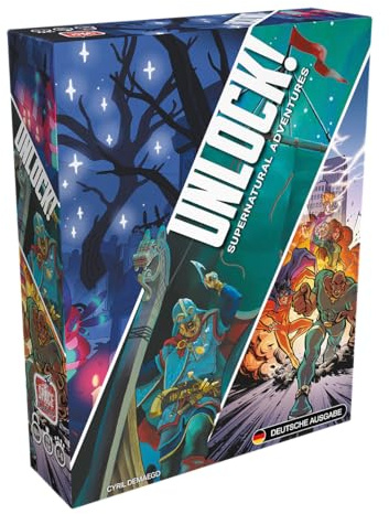 Asmodee, Unlock! – Supernatural Adventures, Familienspiel, Deutsch | Kooperatives Escape-Rätselspiel für 1-6 Spieler, 60-90 Minuten, Brettspiel ab 10 Jahren, Schwierigkeit: Leicht bis Schwer