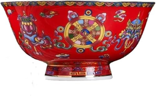 Porzellan im Hofstil Pastell-Porzellanschale, Porzellan-Reisschale im chinesischen antiken Palaststil, 15,5 cm 6,1 Zoll Keramik-Reisschale, chinesische Emaille-Farbe, hohe Optik, Phnom Penh-Schüssel