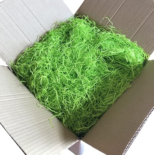 Truciolo di carta per ceste 1kg Colore VERDE Paglia in carta kraft per confezioni natalizie pasquali paglietta cesti regalo imballo da riempimento