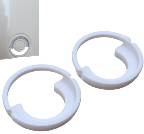 ULEIVA Conector de sujeción de repuesto, 2 unidades, color blanco, compatible con radiador Kermi Henrad, revestimiento lateral