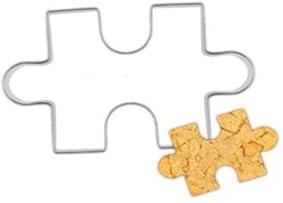 DECHOUS Stainless Steel Cookie Cutter Puzzle Shape Biscuit Mould Cookie Mold for Baking Accessories for Christmas and Boys and Girls Baking Fun
