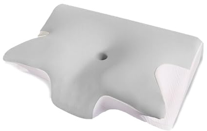 VD VENTDESIGN Oreiller Ergonomique Cervical à Mémoire de Forme Coussin Orthopédique Coussin de Soutien Cervical pour Le Soulagement des Douleurs Nuque (Gris)