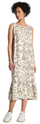Street One Damen Gemustertes Leinen-Kleid