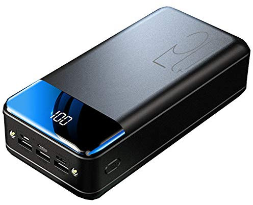 Power Bank Cargador portátil Power Bank 50000Mah, batería Externa de Ultra Alta Capacidad para teléfono Celular USB C Powerbank con 3 Salidas y 3 entradas, Paquete de baterías externas IPA