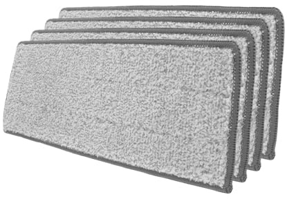 FOMIYES 4pièces Lingettes Plates pour Balai à Franges Têtes De Rechange Lavables Adaptées à Balais Laveurs Et Nettoyage Polyvalent