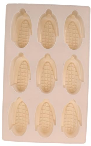DECOMELODY Moule en Silicone de Maïs 9 Cavités Antiadhésif Flexible Gris pour Chocolat Pâtisserie Dessert Ustensile la Cuisine Maison