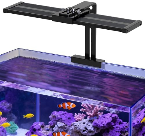 hygger Luce Acquario a Spettro Illuminazione LED per acquari,35W Spettro Luce LED per Acquario Marini 24/7 Lampada Aquarium LED da 60-75cm Tank
