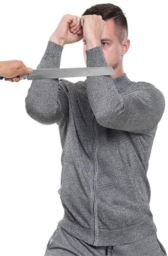 JuanNest Vetement Anti Couteau,Vêtements Anti-Coups Couteau À 5 Niveaux, Vêtements De Coupe De Protection, Gilet De Protection Résistant Aux Coupures, Utilisé pour Protéger La Sécurité Personnelle XL