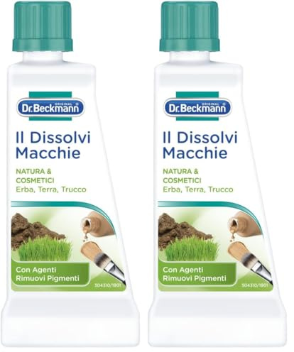 Dr. Beckmann Il Dissolvi Macchie Natura & Cosmetici, Lo smacchiatore specifico contro macchie di erba, terra e make-up 50 ml (Confezione da 2)