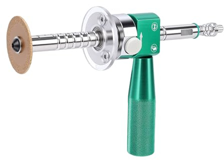 Depisuta Inside Pipe Cutter, Adjustable PVC ABS Pipe Cutting Tool with 4 Inch Scale and Stainless Steel Handle, for 0.5 to 4 Inch Diameter Plastic Pipes and Electric Drill Attachment