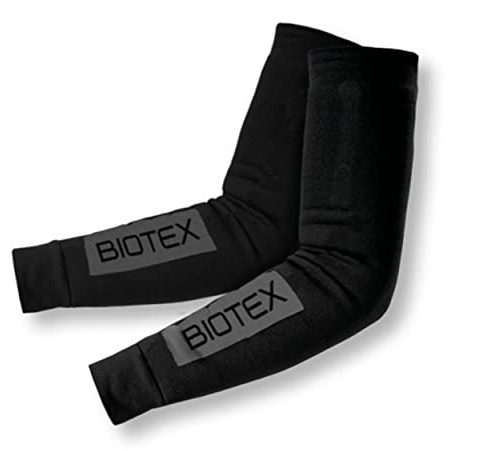 Biotex Manicotti Termici Ottimi per l'Inverno, Protezione Termica per Braccia, Intimo Tecnico Sportivo, Nero, S