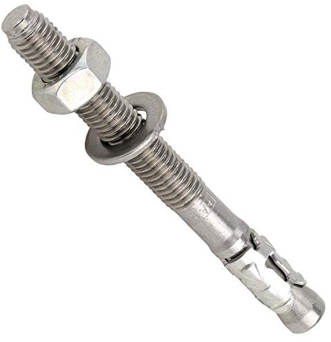 OPIOL QUALITY® Bolzenanker 16,0x10/130 aus Edelstahl A4 V4A (2 Stück) Keilanker Blitzdübel Schwerlastanker Schwerlastdübel Ankerbolzen Ankerschraube Stahlanker