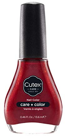 Cutex Nail Color Smalto Unghie Idratazione E Nutrimento, Con Vitamina B E Olii Naturali, Colore Rosso N° 200- Ml, Fiery Temper, 13.6 Millilitro