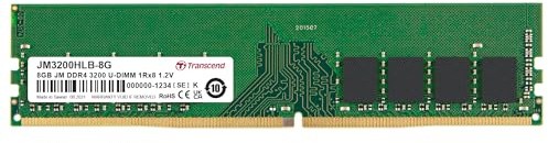 Transcend – DDR4 8GB 3200 MHz U-DIMM 1Rx8, Memoria de escritorio