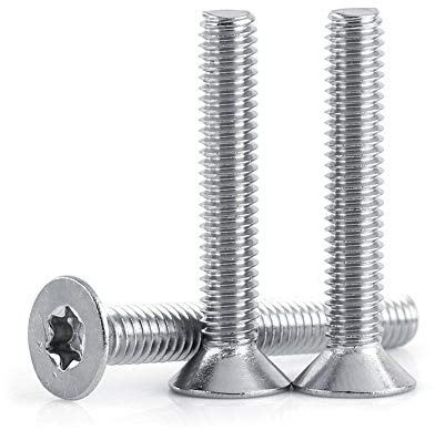 50 Stück Edelstahl Holzschrauben M4X30Mm Mit Torx/Star Antrieb Robuste Senkkopfschrauben Für Holzanwendungen (Set/Verpackungseinheit: Stück)