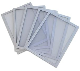 Whiteboard Magnettasche A5 Silber Set 5 Stück | Whiteboard Magnet Info Pocket | Whiteboard Magnetrahmen | Magnetischer Dokumentenhalter | Magnetische Info-Rahmen