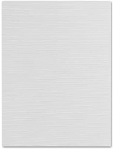 50 DIN A5 Einzelkarten Papierbögen mit Leinenstruktur - Hochweiß - 240 g/m² - 14,8 x 21 cm - Bastelbogen Ton-Papier Fotokarton Bastel-Papier Ton-Karton - FarbenFroh