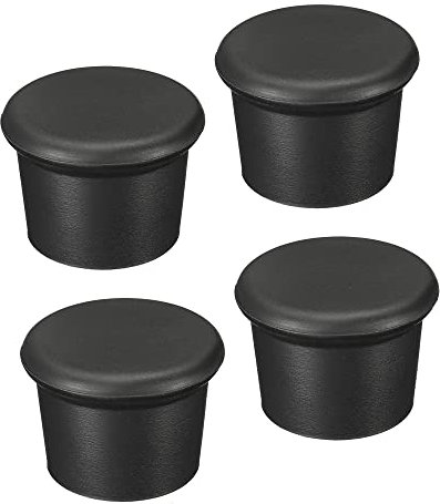 sourcing map Silicone Bottle Caps 26mm/1.02 ID Reusable Unbreakable Stoppers Sealer Cover for Beer, Wine, Drink Black Pack of 4