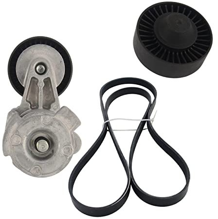Keilriemen Für BMW 1er 3er 5er E81 E90 E60 E61 X3 E83 X5 E70 Z4 11287530314 AP03 Antriebsriemenscheibe + Spanner Kit 11288624196 Zahnriemen