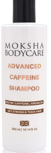 Koffein-Shampoo – [Hergestellt in Großbritannien] Haarwachstumsshampoo mit Biotin, Arganöl, Rosmarin, Niacinamid für starkes und dickes Haar, Anti-Schuppen