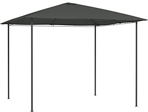 Pavillon, BULANED Faltpavillon, Pergola, Partyzelt, Standmarkise, Sonnenzelt, Garten Pavillion, Grillpavillon, 3x3x2,6 m Anthrazit 160 g/m²