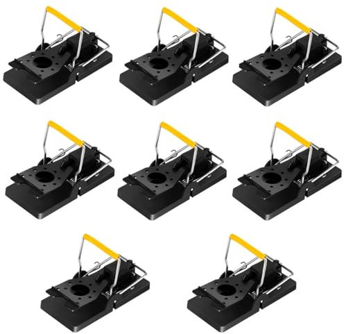 Mouse Traps That Work for Indoors Outdoors, Rodent Traps That Kill Instantly, Reusable Snap Traps for Small Mice, High Sensitive Mouse Catcher, UK Mouse Control, 8 Pack