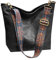 HAIWILL Umhängetasche Damen Große Crossbody Bag Damen mit Breiter Gurt Weiche Leder Hobo Bag Shopper Tasche Retro Schultertasche Handtasche für Alltag, Büro, Schulausflug und Einkauf (Schwarz)