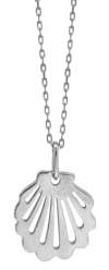TALISMAN BIJOUX Anhänger aus Silber oder 18 Karat vergoldet, Muschel Jakobsweg, 13 MM, Sterling Silber, Nicht zutreffend