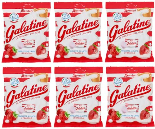 Sperlari Galatine Tavolette al Latte e Fragola, bonbons au lait et aux fraises, sachet de 115 g