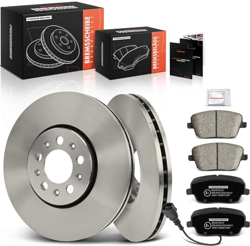 Frankberg Bremsensatz inkl. 2x Bremsscheiben + 4x Bremsbeläge Vorne | Kompatibel mit Fabia II 542 Polo 9A 9N Fabia II Combi 545 Replace# JZW615301D,1J0615301C
