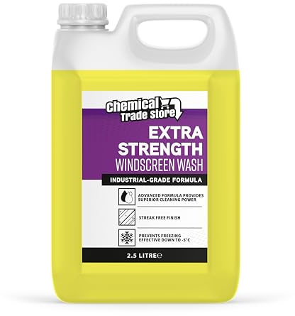 Chemical Trade Store - Lavado de pantalla para todas las estaciones | Líquido limpiador de parabrisas listo para usar | Potente limpieza con fórmula sin rayas | Elimina la suciedad, la mugre, evita la