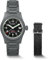 BODERRY Orologio uomo 38mm in titanio, automatico, militare, funzione giorno/data, impermeabile 100M, cinturino in nylon, movimento giapponese NH35 e corona a vite — LANDMASTER